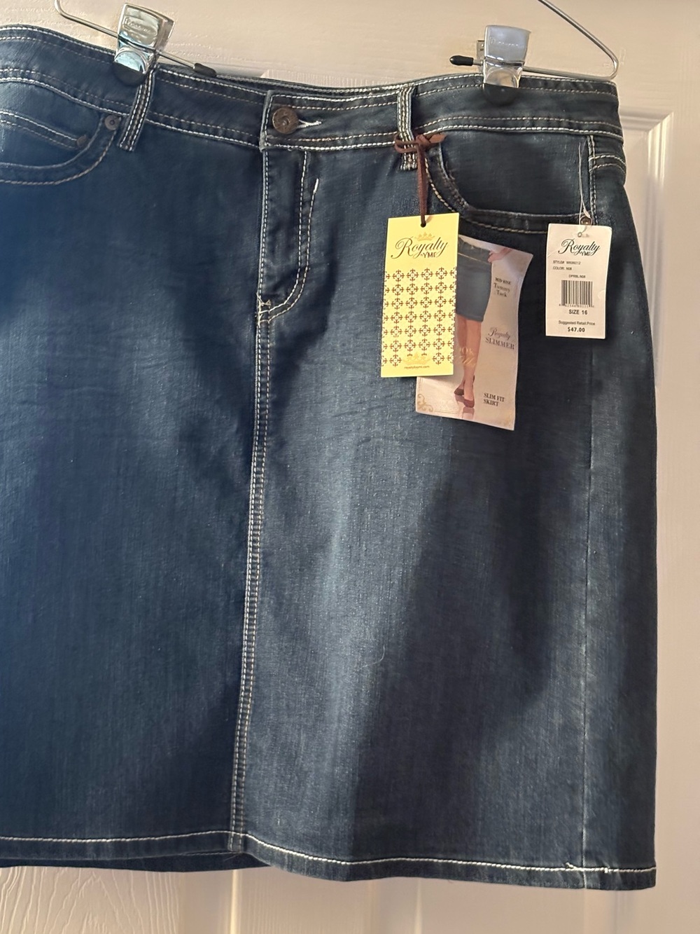 Royalty For Me Dark Blue Denim Mini Skirt